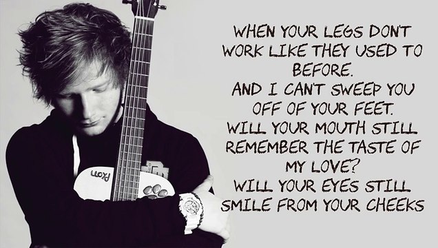 Thinking Out Loud by Ed Sheeran (LYRICS)