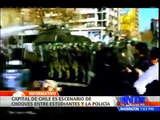 Estudiantes Chilenos se enfrentan con la policía y protestan contra centros educativos del país