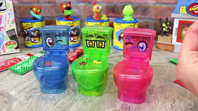 JAPANESE TOILET CANDY Foaming Soda Toilets YUCKY Moko Moko Mokolet & Ugglys Pet Shop Poop