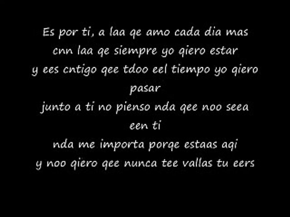 Lingo M--es por ti (en letra)