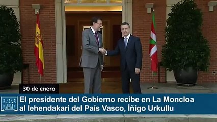El presidente del Gobierno recibe al lehendakari