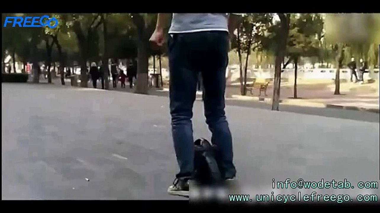 How to learn to ride an electric unicycle single wheel scooter like this?