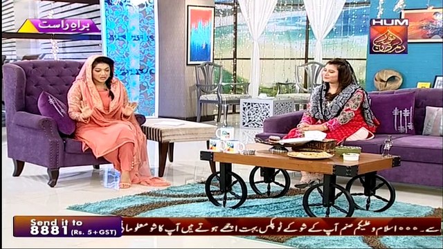 Sanam Jung & Chef Samiya Giving Useful Tips To Use During This Very Hot Summer Days