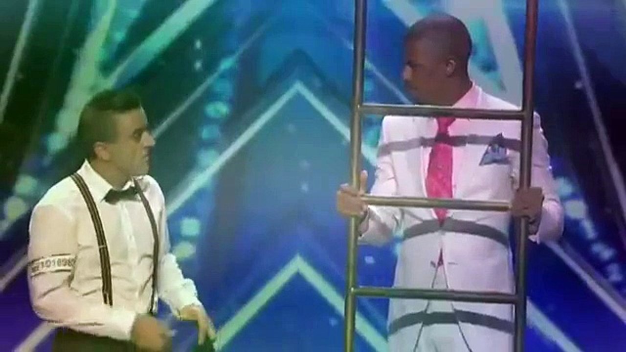 America's Got Talent 2015 Uzeyer Novruzov-Running On Stairs