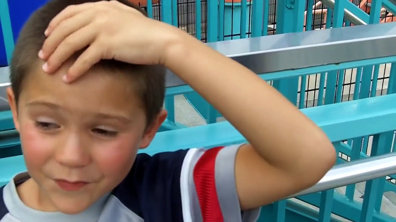 Jake's first roller coaster ride - The Carolina Cobra @ Carowinds 2010