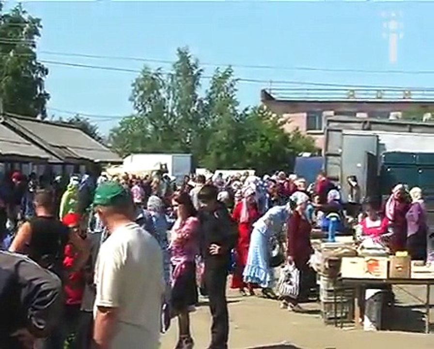 Muslim village in Russia "Middle Eluzan". Arabic