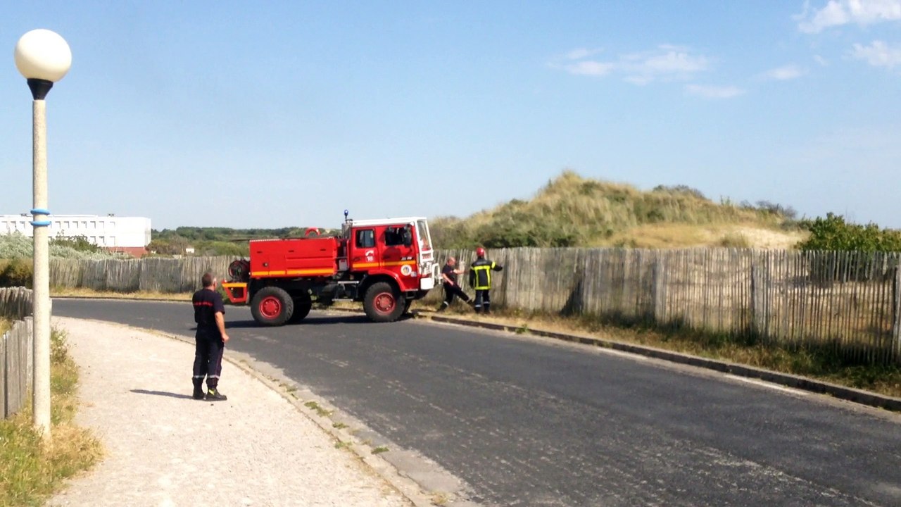 Berck : incendie dans les dunes