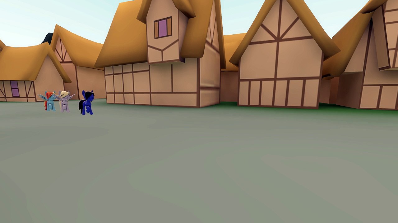 Prueba animacion 500 Miles con mi OC, Derpy y Rainbow Dash