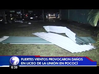 Vientos y aguaceros causaron daños en La Unión de Pococí