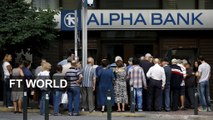 Greek pensioners’ cash crunch