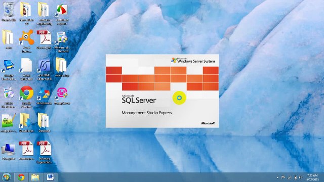 HOW TO OPEN AND ADD DATABASE IN SQL SERVER 2005 in window 8