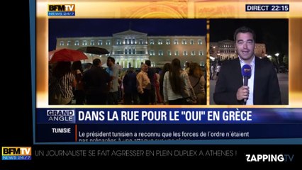 Manifestations en Grèce : un journaliste de BFM TV agressé en plein direct !