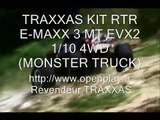 TRAXXAS KIT RTR E-MAXX 3 MT EVX2 1/10 4WD (MONSTER TRUCK)