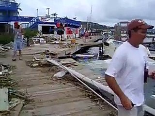 Hurricane Omar 2008, St. Croix, US Virgin Islands, Christiansted Boardwalk