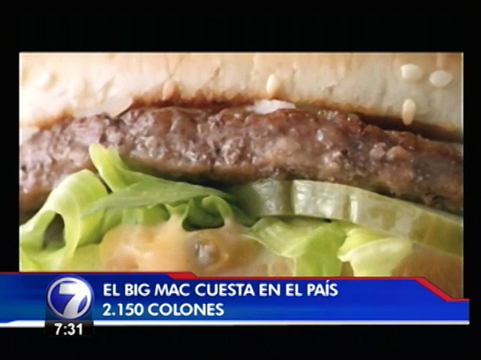 Índice: Costa Rica tiene el décimo cuarto Big Mac más caro del mundo