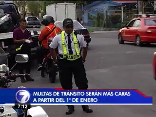 Multas por infringir Ley de Tránsito subirán en 2015  