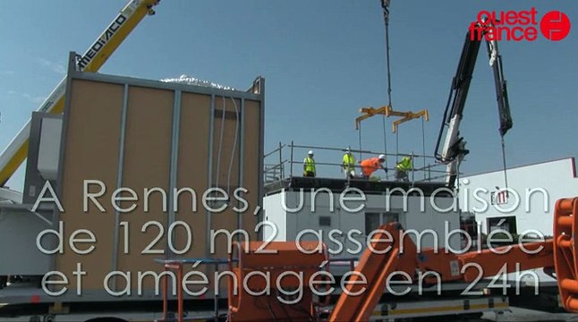 A Rennes la maison est montée en 24 heures