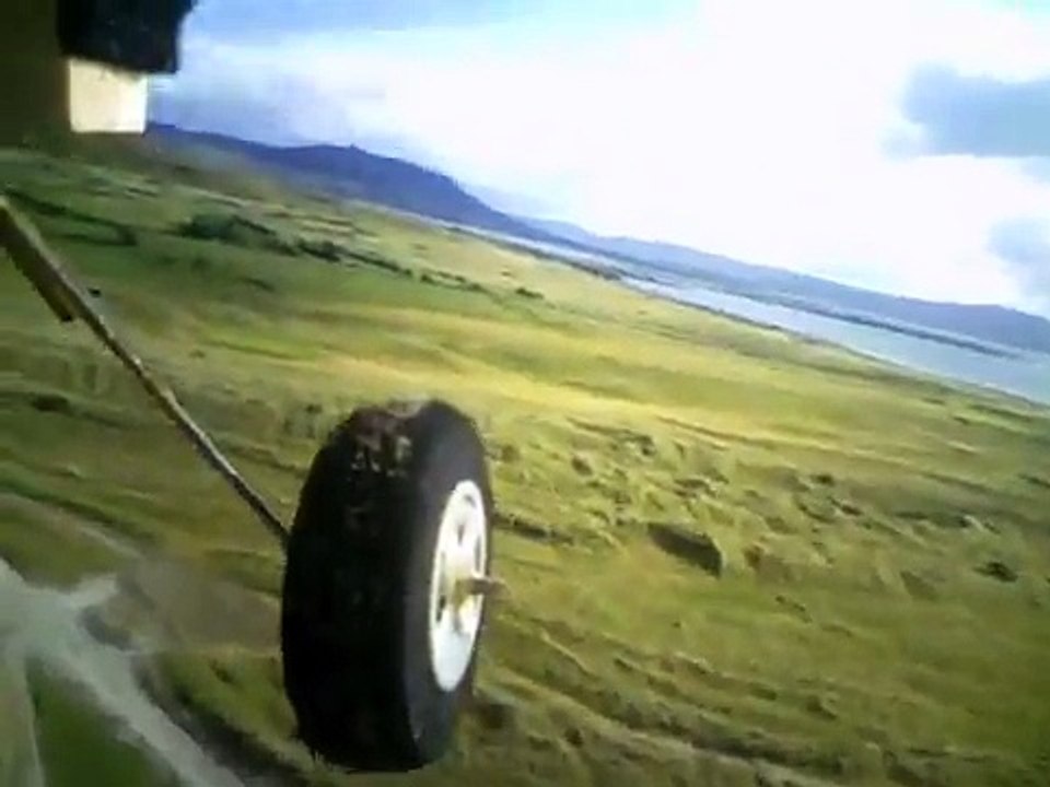 Zoom around beach with music