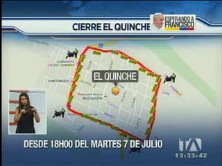 Tumbaco y el Quinche tendrán sus propios operativos durante visita del papa Francisco