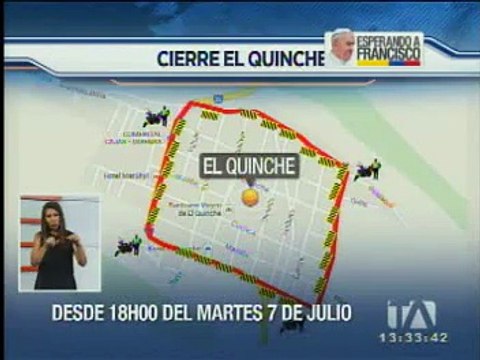 Tumbaco y el Quinche tendrán sus propios operativos durante visita del papa Francisco