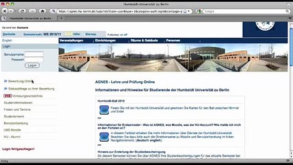 Login  y  contraseña en AGNES Portal