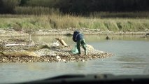 una figata pesca con la rete da lancio (rezzaglio) immagini rubate a Casalbordino lido (ch)