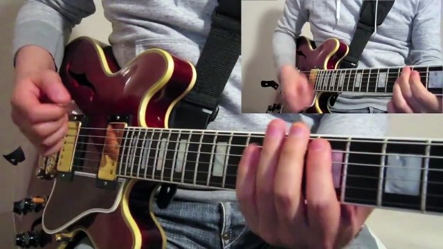 James Brown Style Funky Blues / Funk Guitar Improvisation / licks / jam track / gibson / free TAB