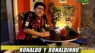 Ronaldinho ayuda a Ronaldo que esta deprimido. El especial del humor. 1de2
