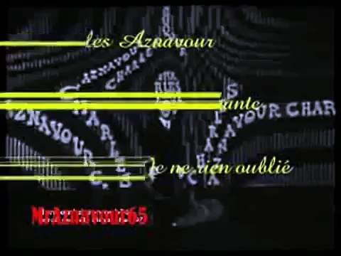 Charles Aznavour - Non, je n'ai rien oublié (1971) Türkçe altyazılı