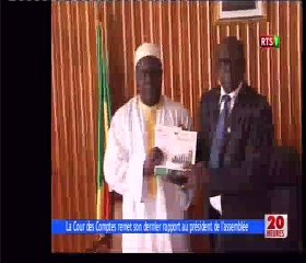 La Cour des Comptes remet son dernier rapport au président de l'assemblée National