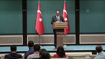 Turkish Presidential spokesperson Ibrahim Kalin holds a press conference