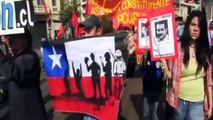 Encapuchados protagonizan disturbios en el cementerio de Santiago de Chile