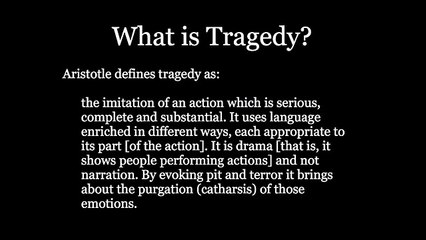 Aristotle's Six Elements of Tragedy from Poetics