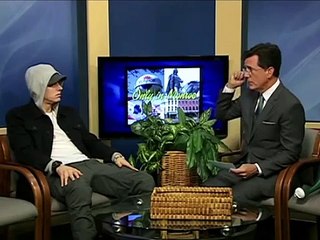 Stephen Colbert Interviews EMINEM 2015