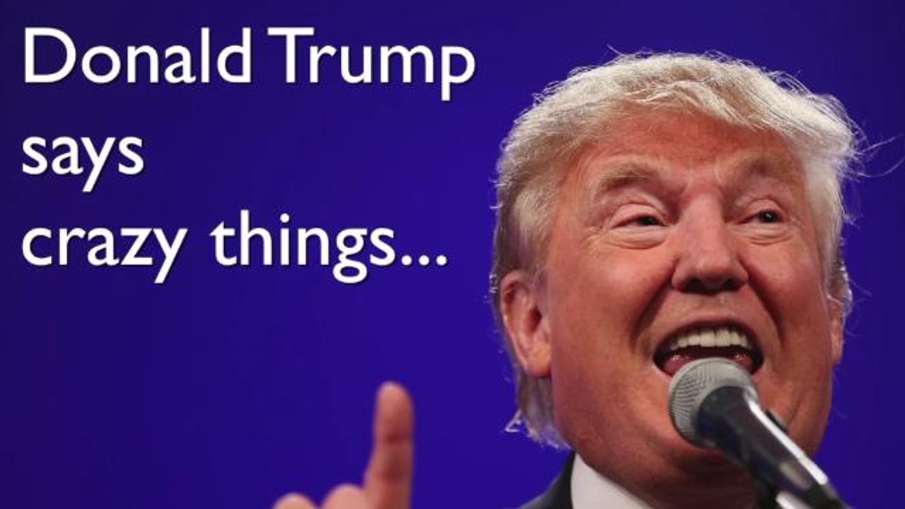 Donald Trump says some crazy things