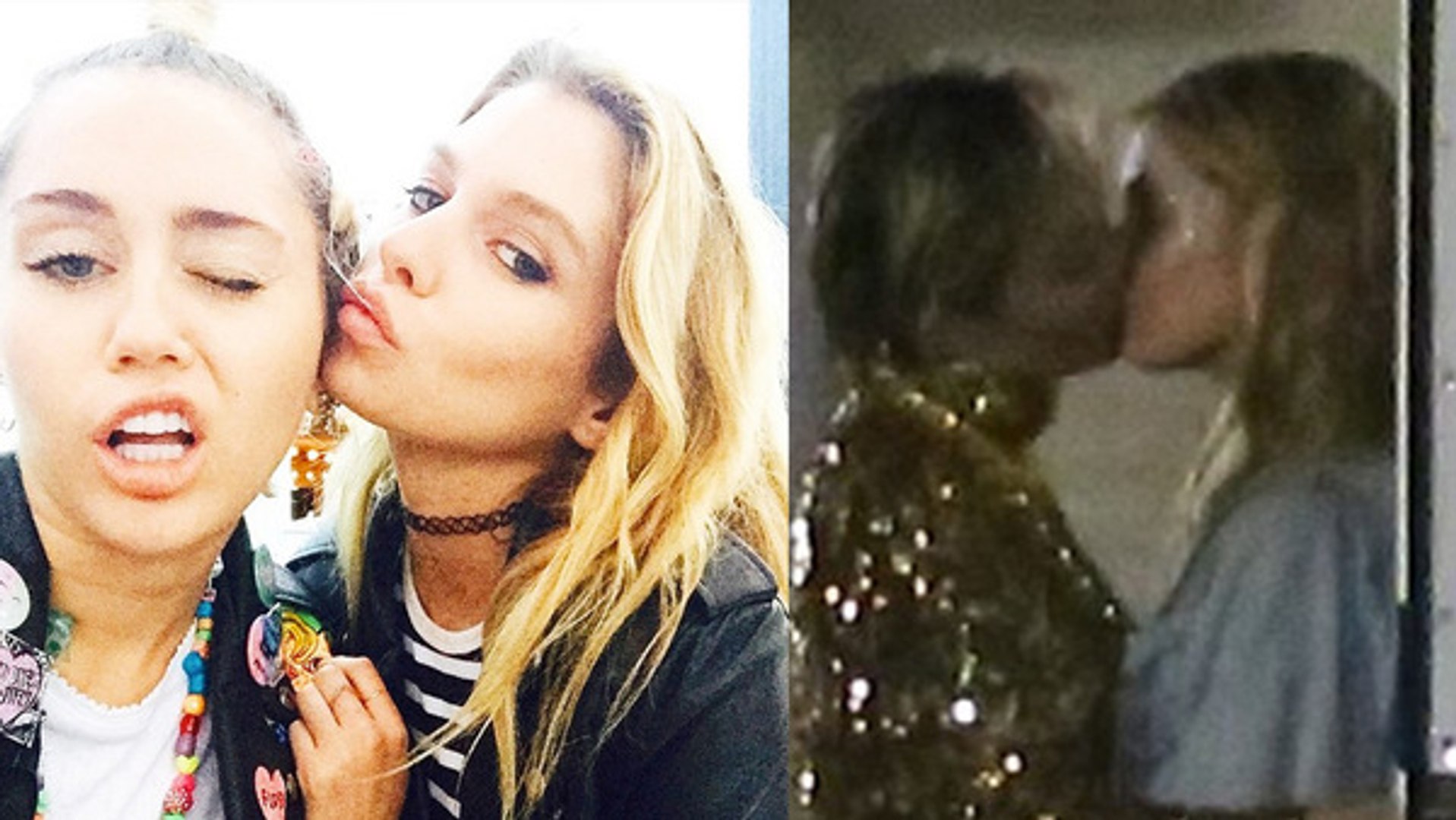 Miley Cyrus: Makin' Out with Hot Victoria's Secret Model (PHOTO/VIDEO)