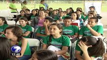 Tres escuelas participaron en encuentro ambiental y siembra de árboles