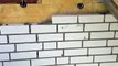 :-) Ich beim Mauern-Klinkern einer Großen Weißen Villa,Mason, Construction site, Bricklayer