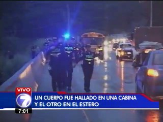 Hallan dos cuerpos sin vida en Caldera