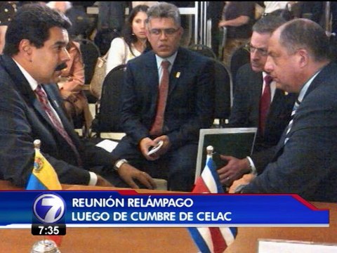 Presidente Solís sostuvo un encuentro con Nicolás Maduro