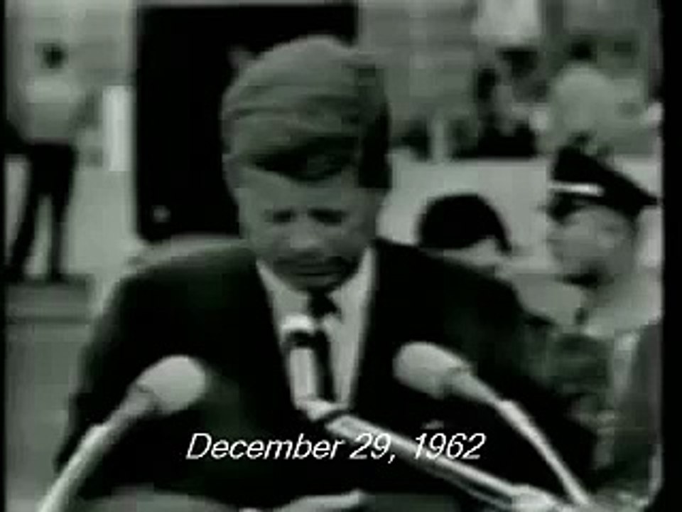 December 29, 1962 - President John F. Kennedy, Orange Bowl Stadium in Miami, Florida