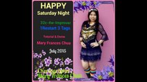 HAPPY SATURDAY NIGHT Line Dance (Tutorial & Demo) by Mary Frances Chua @ 1.7.2015