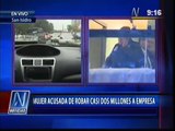 Interrogan a secretaria por robo S/.2 millones a empresa donde trabajaba