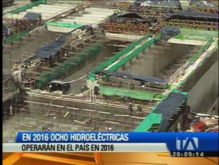 Ocho hidroeléctricas operaran en simultáneo en 2016