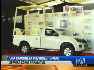 Papamóvil entregado en Guayaquil es de fabricación nacional