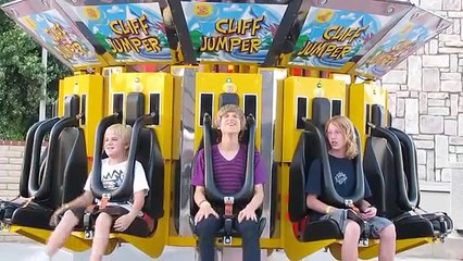Funny Kid On Cliff Jumper HD Scandia Amusement Park