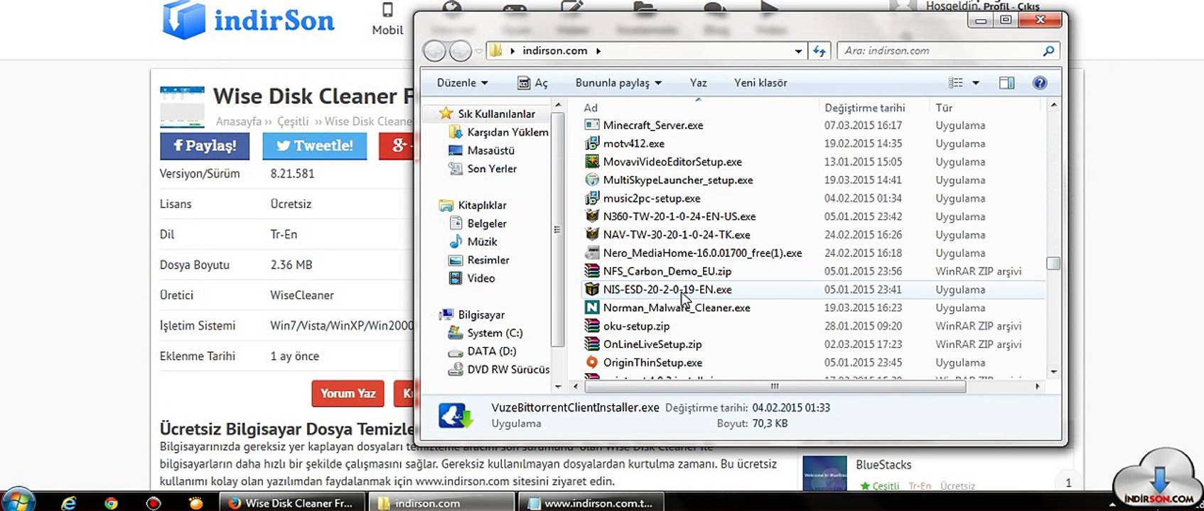 Wise Disk Cleaner Free kullanim inceleme