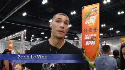 Zach LaVine Helps Kids At Nickelodeon Triple Shot Challenge