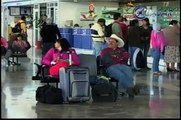 Vacacionistas disparan cifras en el aeropuerto local