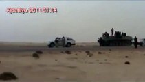 Libya rebels forces near Ajdabiya ready for the battle of Brega against Gaddafi forces.wmv